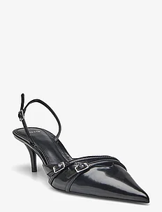 Slingback heeled shoes with buckle, Mango
