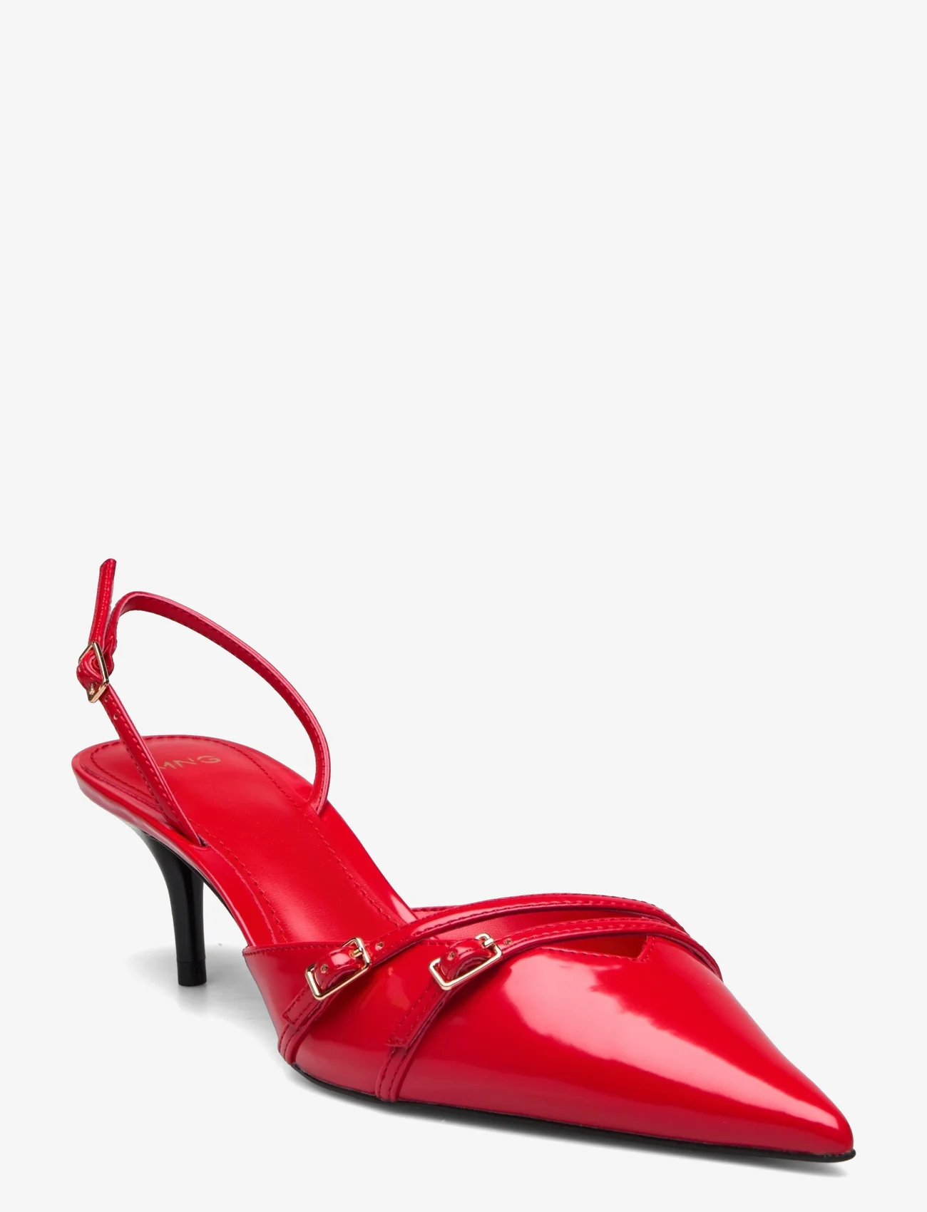 Mango - Slingback heeled shoes with buckle - festkläder till outletpriser - red - 0