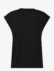 Mango - Rounded neck cotton t-shirt - t-paidat - black - 2