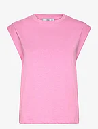 Rounded neck cotton t-shirt - PINK