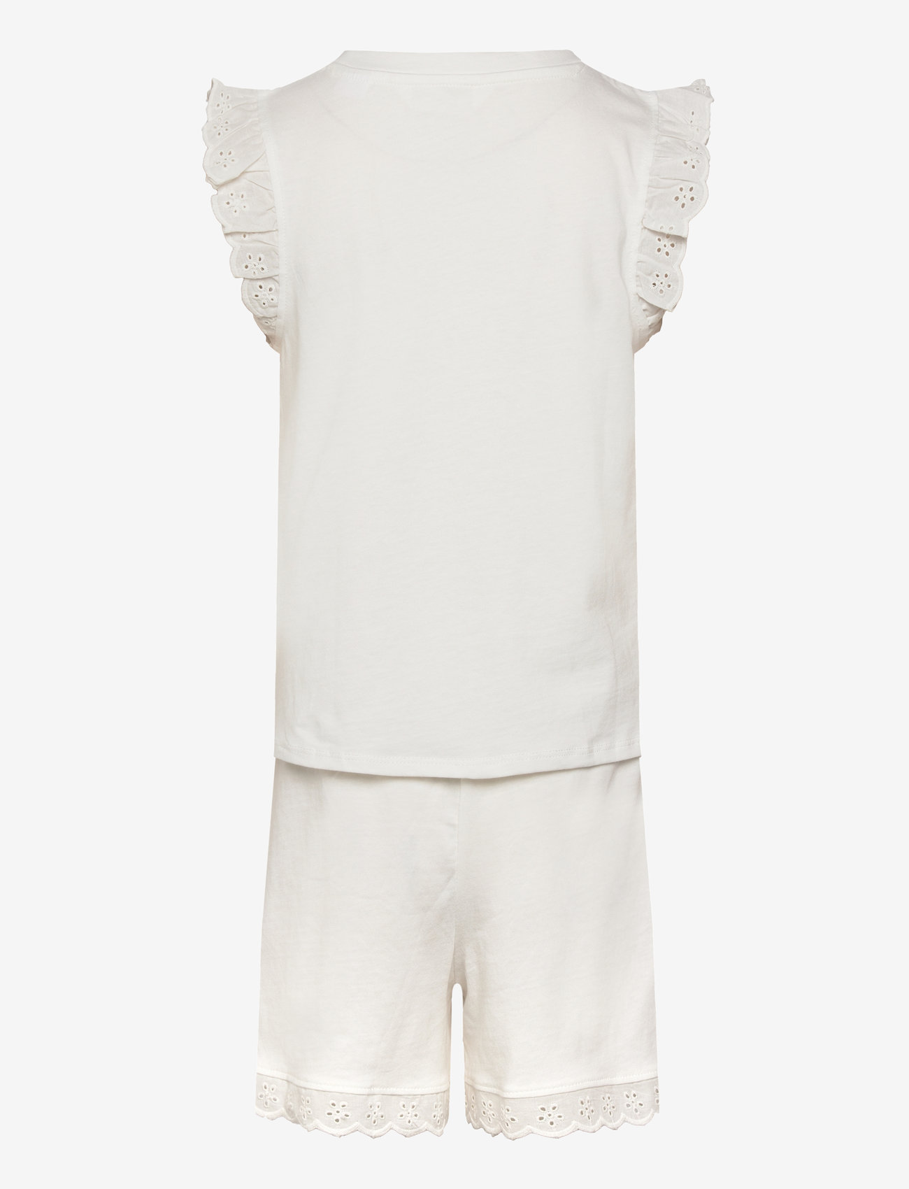 Mango - Ruffled cotton pyjamas - sets - natural white - 1