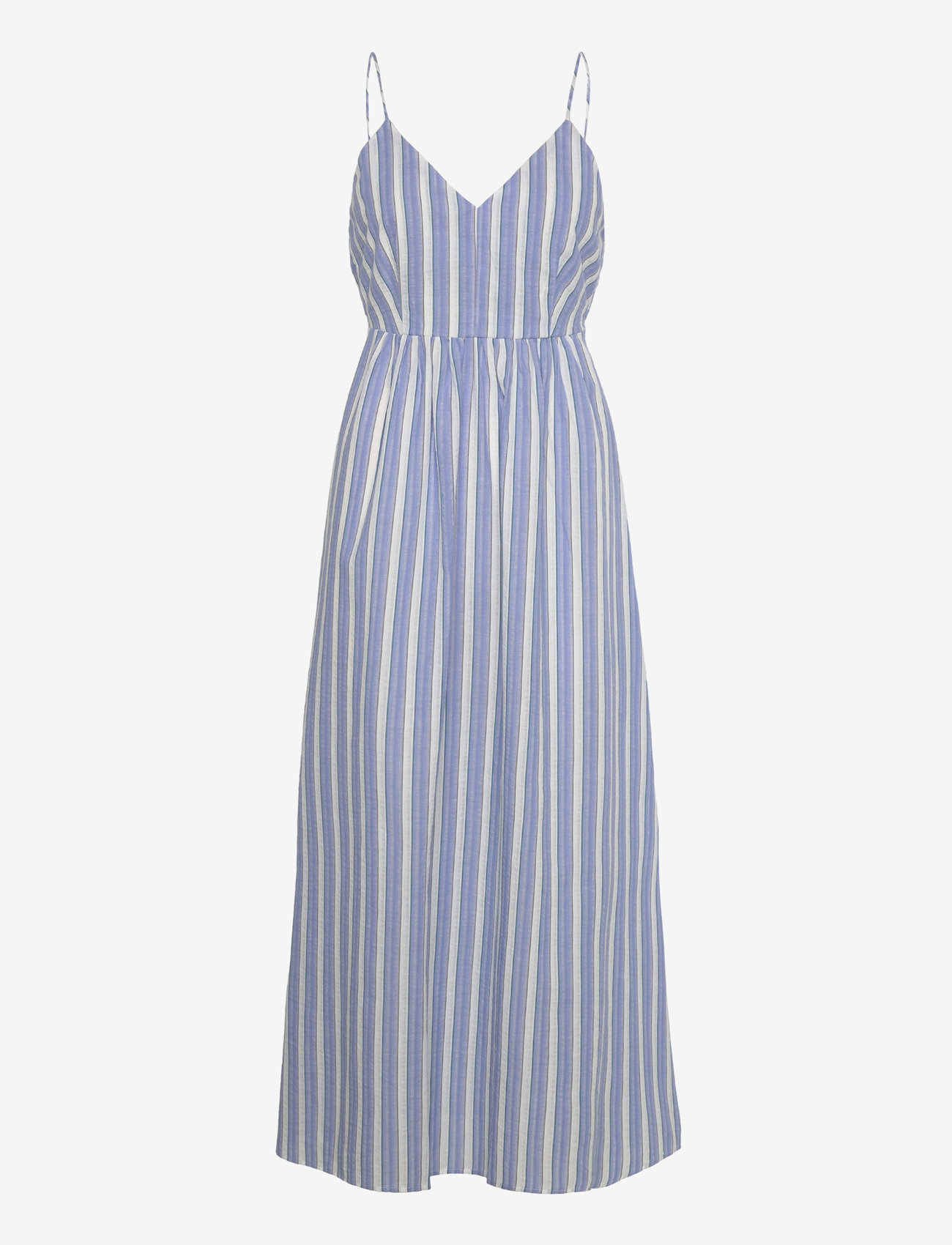 Mango - Cut-out back striped dress - lt-pastel blue - 0
