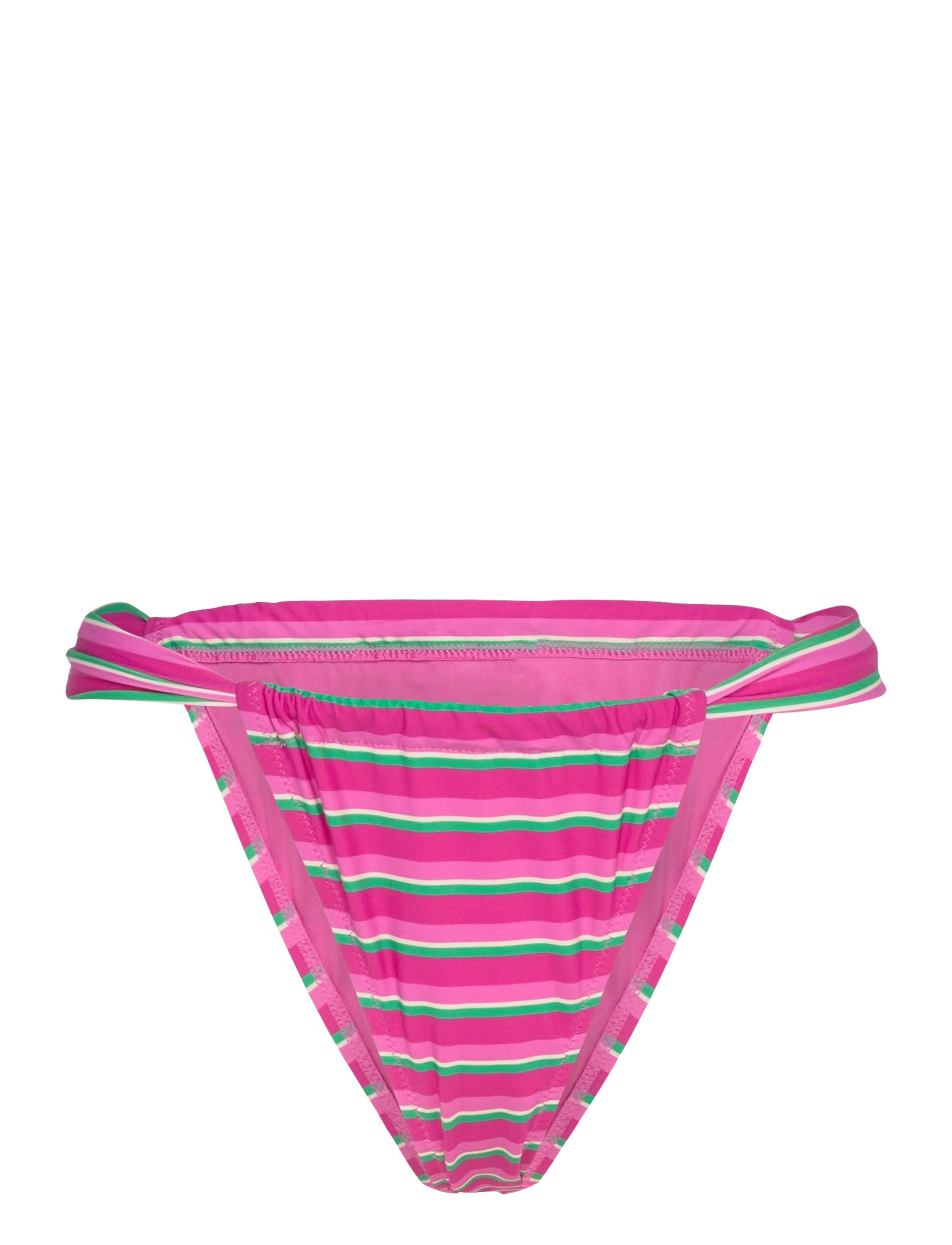 Mango Stripe-print bikini bottoms - Bikinis - BRIGHT PINK / pink/rose