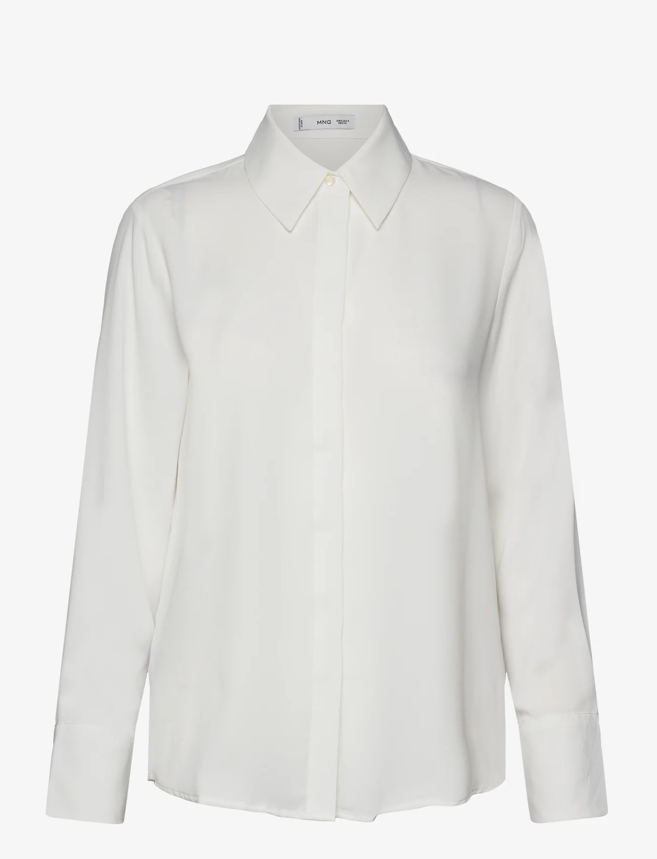 Mango - Regular flowy shirt - langærmede skjorter - natural white - 0