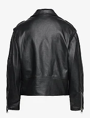 Mango - Leather-effect biker jacket - skinnjackor - black - 2