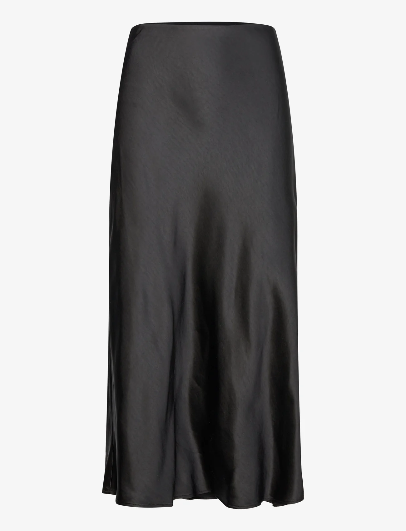 Mango - Midi satin skirt - satinkjolar - black - 0