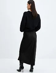 Mango - Midi satin skirt - satinkjolar - black - 3