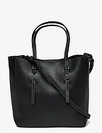 Crossbody bag with double handle - BLACK