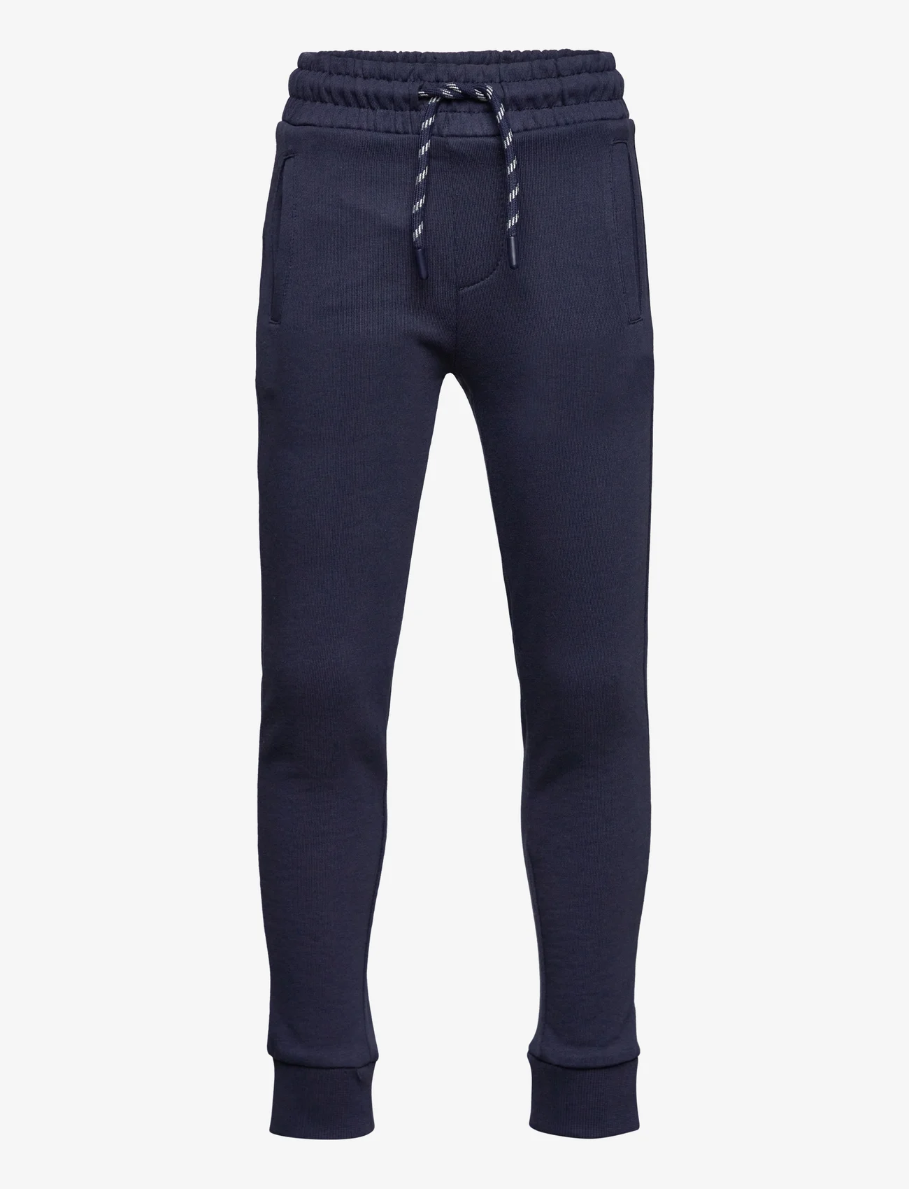 Mango - Cotton jogger-style trousers - navy - 0