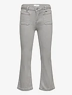 Flared jeans with pocket - OPEN GREY