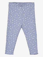 Mango - Floral print leggings - lägsta priserna - lt-pastel blue - 0