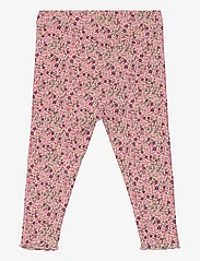 Mango - Floral print leggings - lägsta priserna - pink - 1