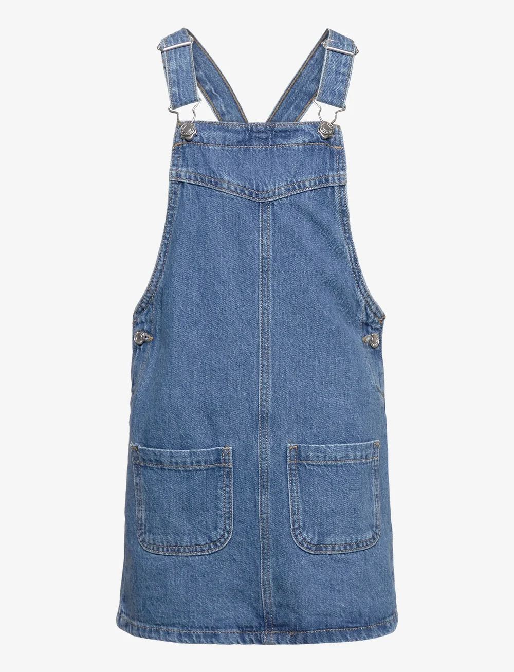 Mango Short Denim Pinafore Dress Boozt