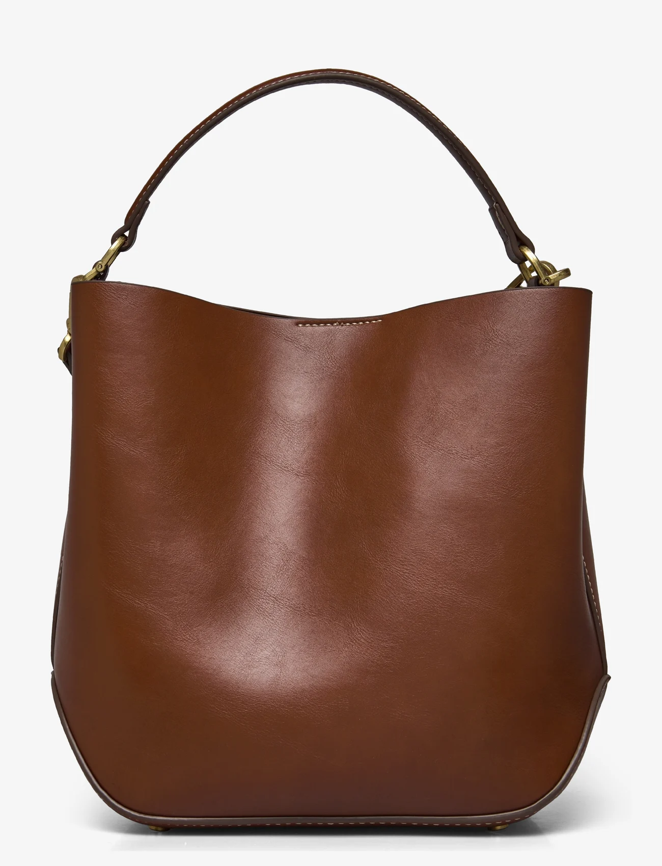 Mango - Shopper bag with padlock - festkläder till outletpriser - medium brown - 1