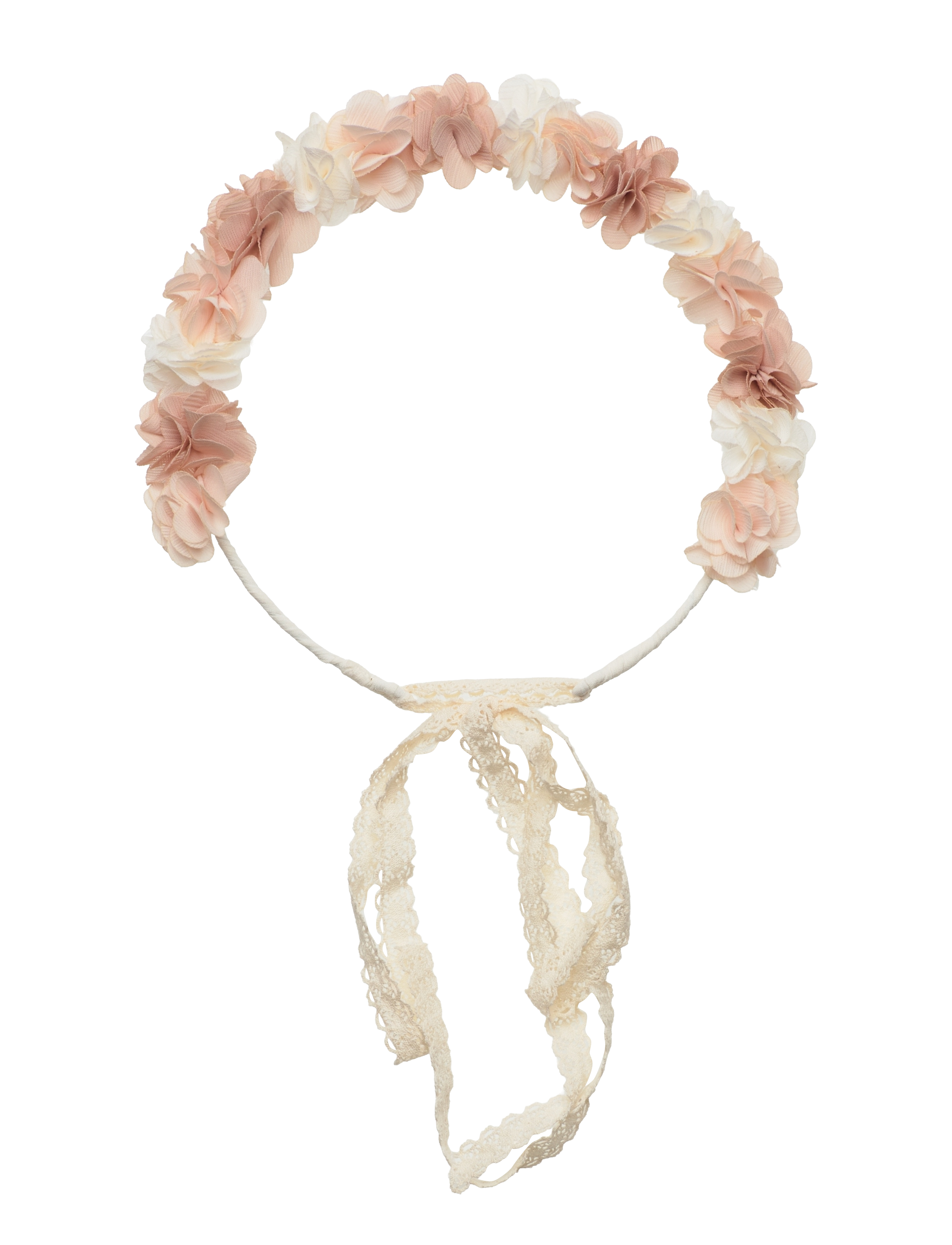 Headband with embossed flowers - LT PASTEL