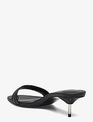 Mango - Leather sandals with metallic heel - festkläder till outletpriser - black - 2