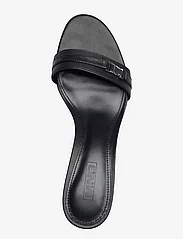 Mango - Leather sandals with metallic heel - festkläder till outletpriser - black - 3