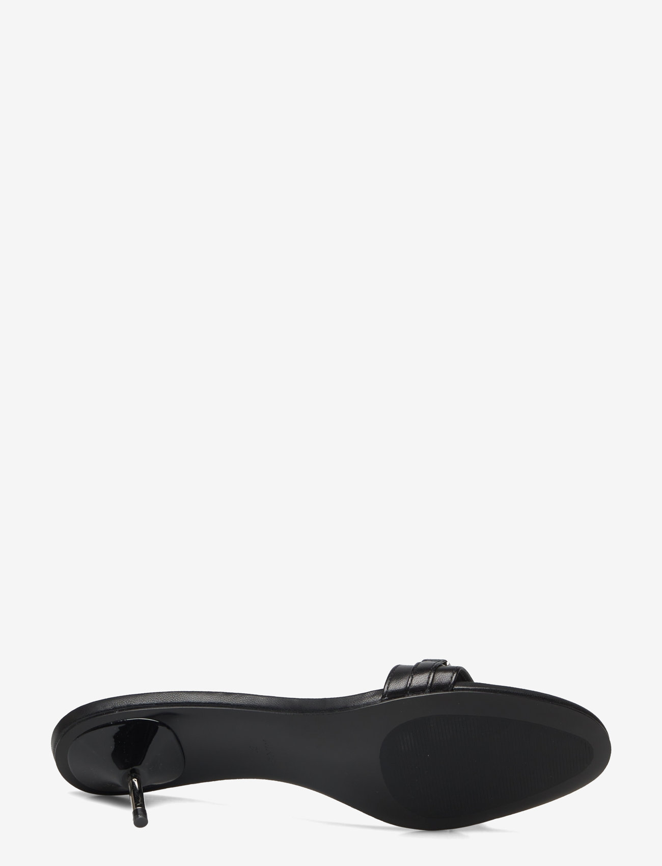 Mango - Leather sandals with metallic heel - sandaler med hæl - black - 4