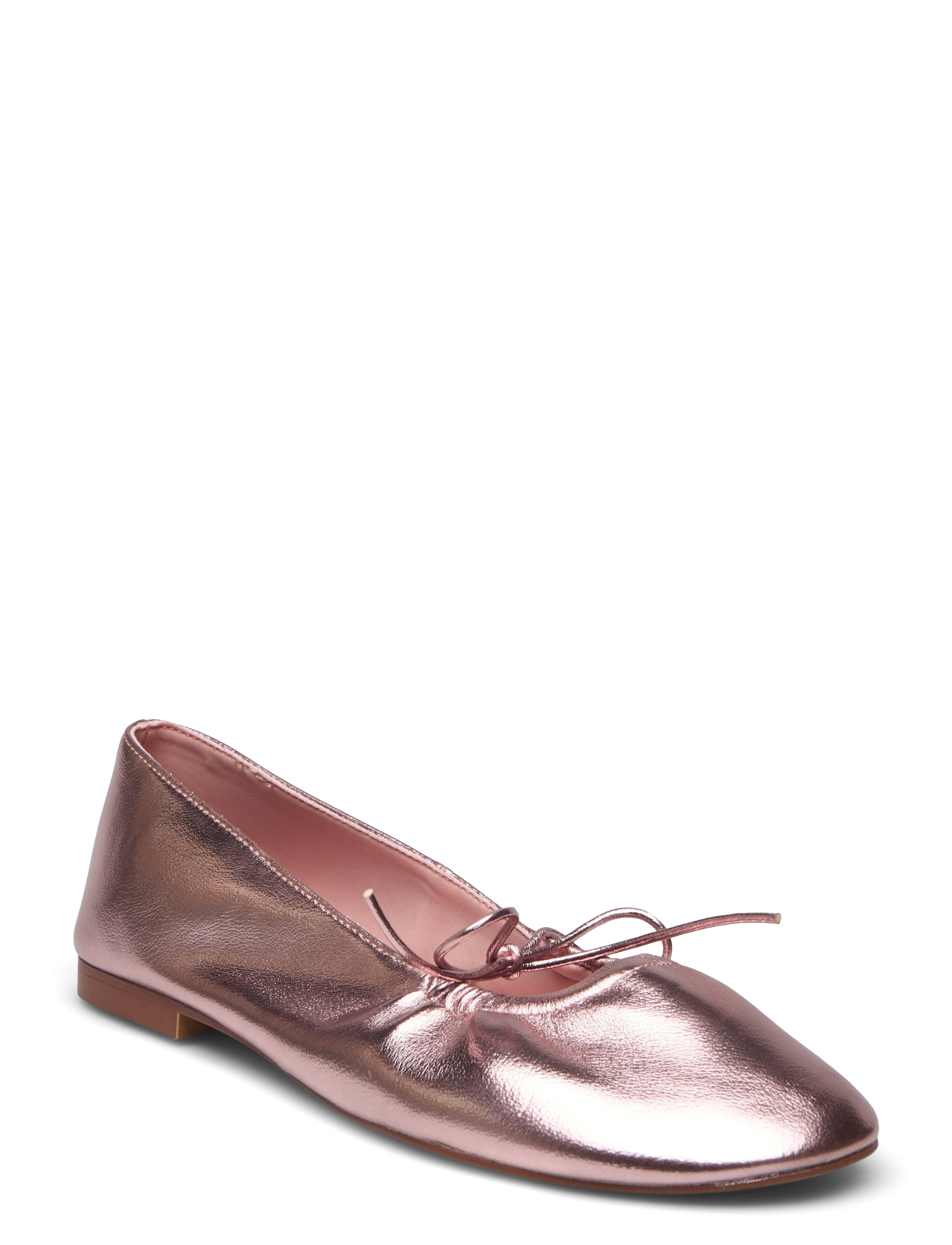 MANGO Metallic Ballet Flats Pink - 36 - Damen