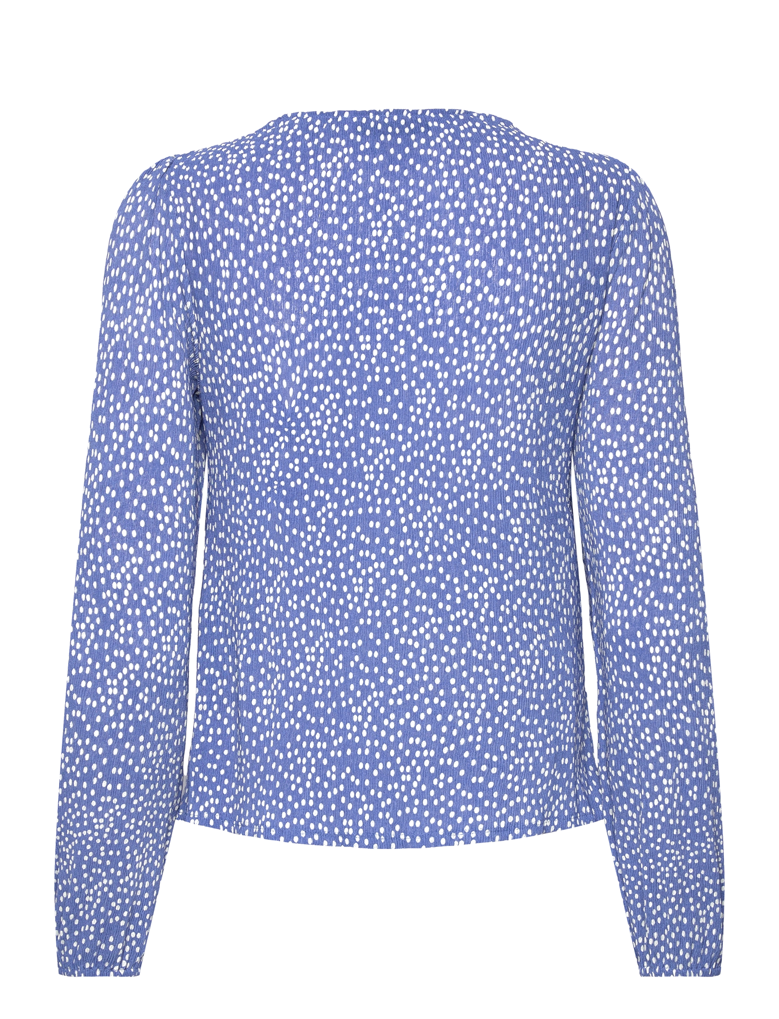 Mango - Bow printed blouse - pitkähihaiset puserot - medium blue - 2