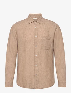 Classic fit 100% linen shirt, Mango