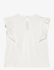 Mango - Short-sleeved ruffle t-shirt - tanktops - natural white - 1