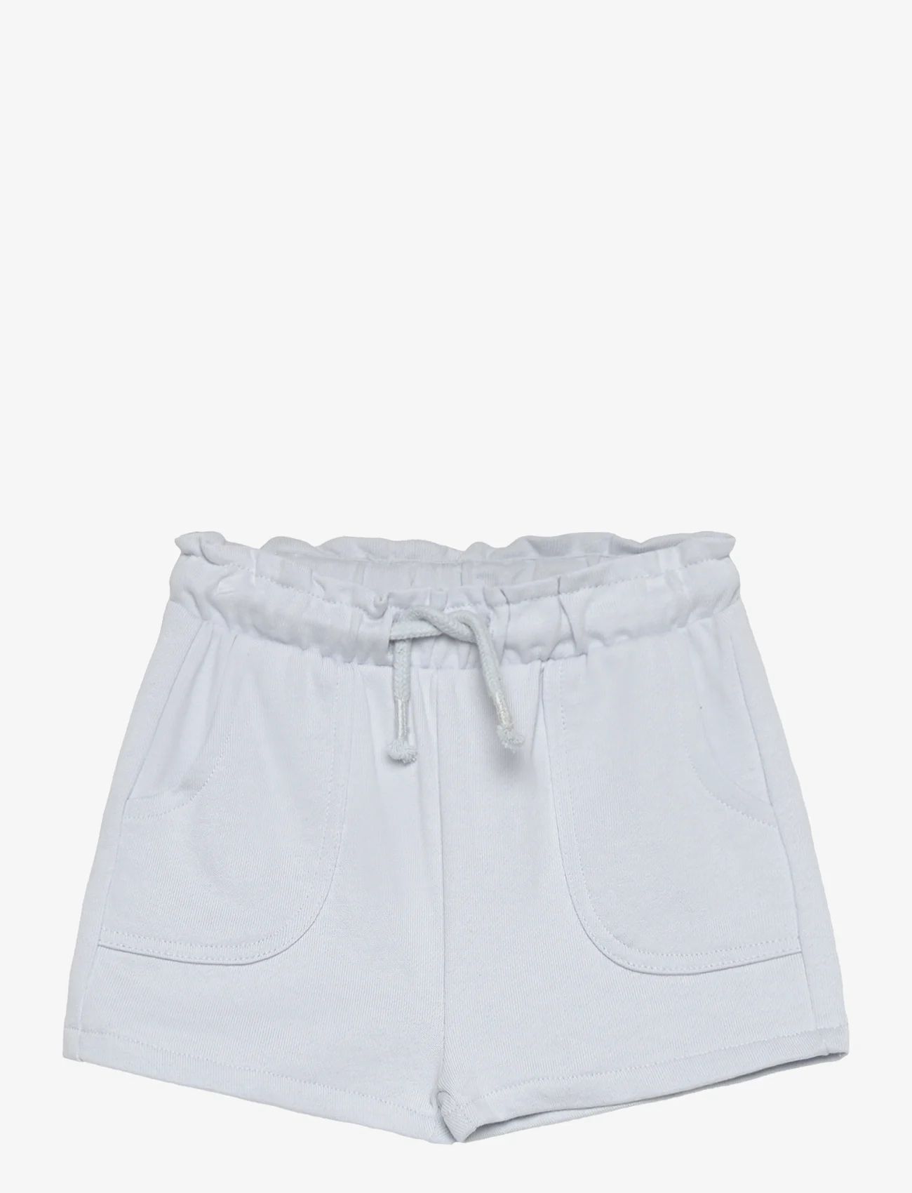 Mango - Cotton drawstring waist shorts - sweatshorts - lt-pastel blue - 0