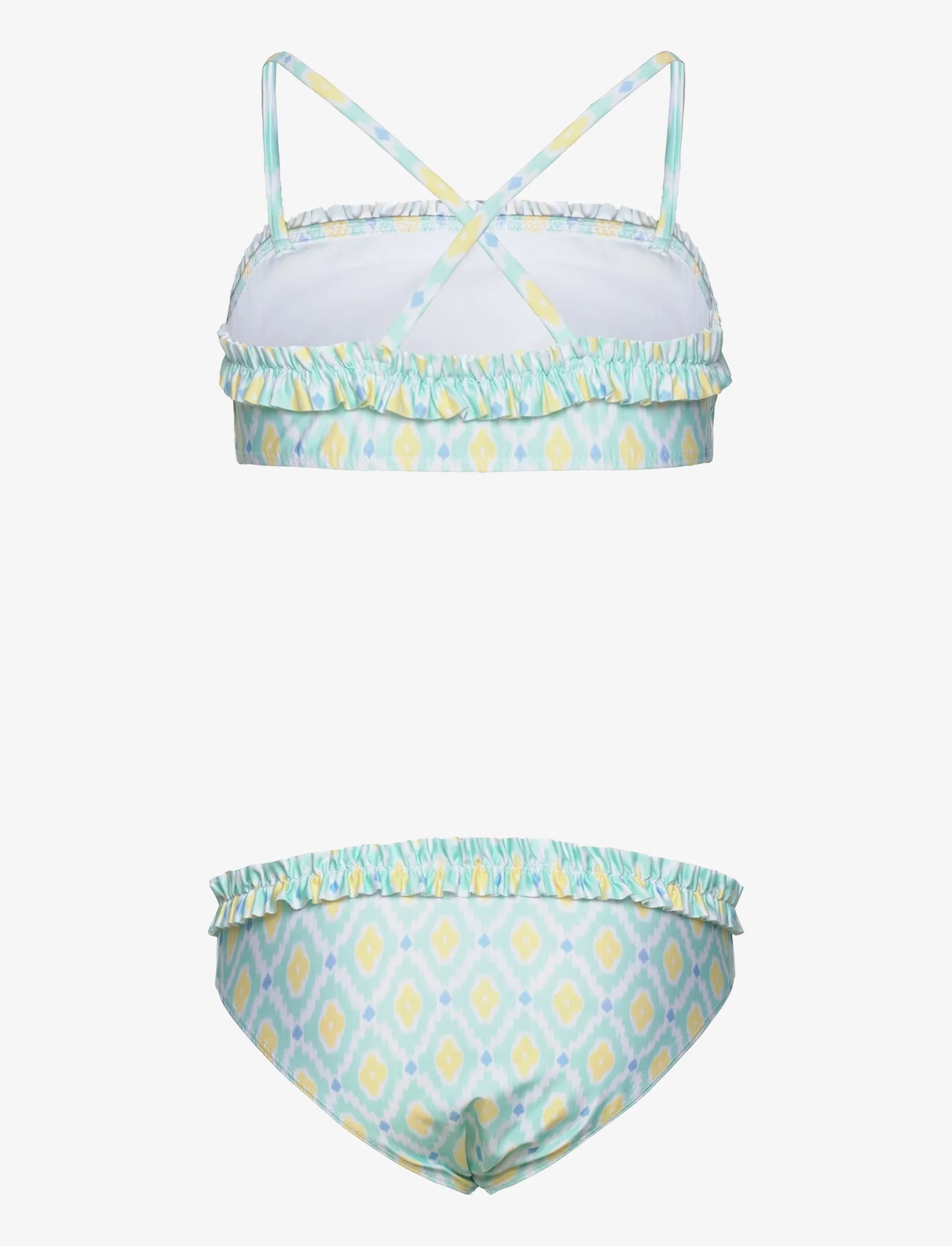 Mango - Floral print bikini - bikinis - turquoise - aqua - 1