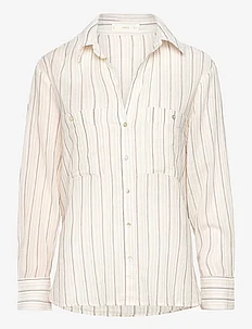Pocket striped shirt, Mango