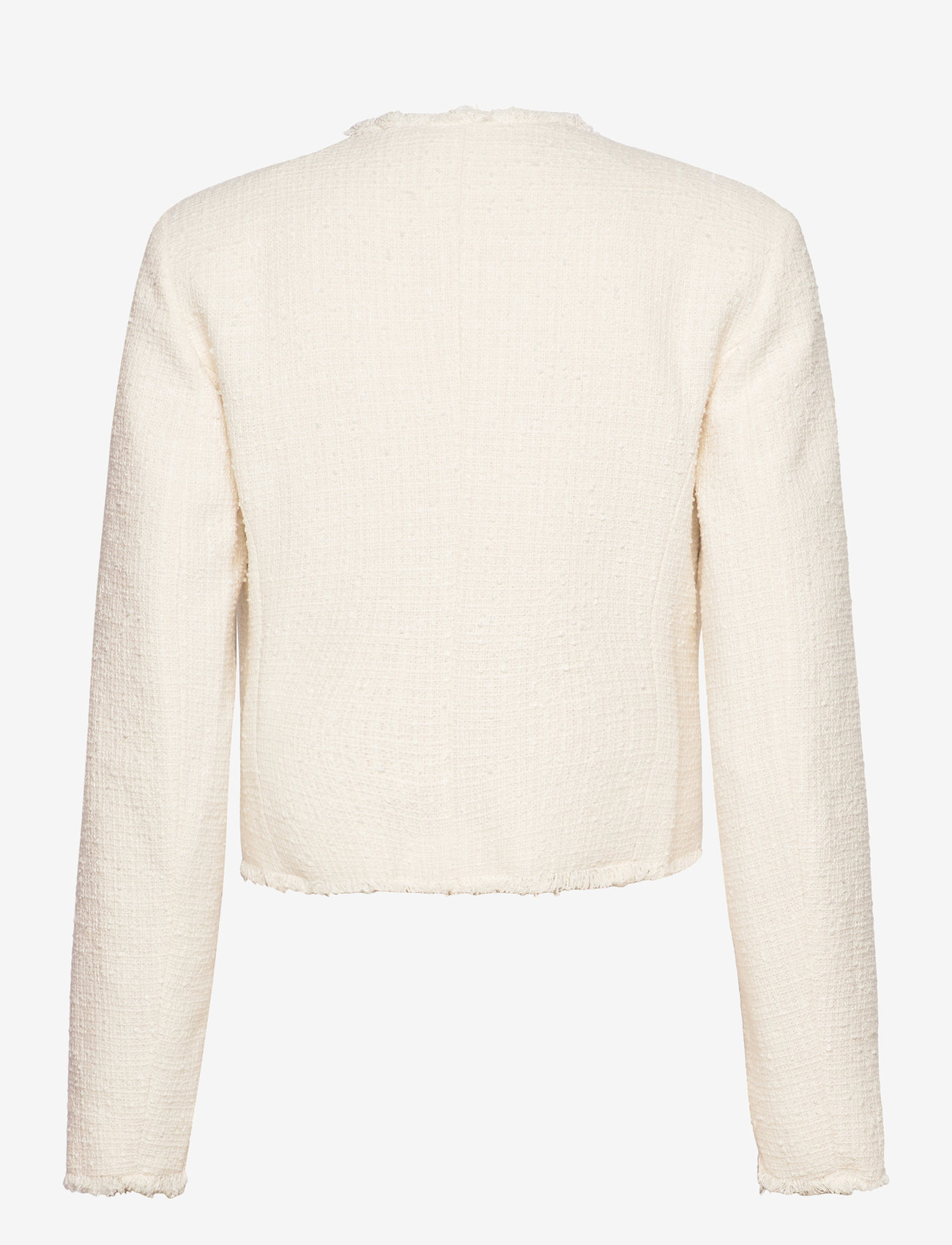 Mango - Tweed jacket with zip - kevadjakid - white - 1