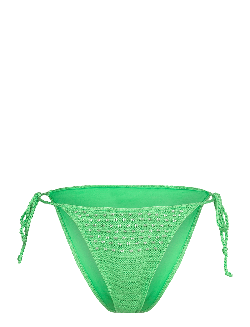 Mango - Beaded crochet bikini bottoms - bikinis mit seitenbändern - green - 1
