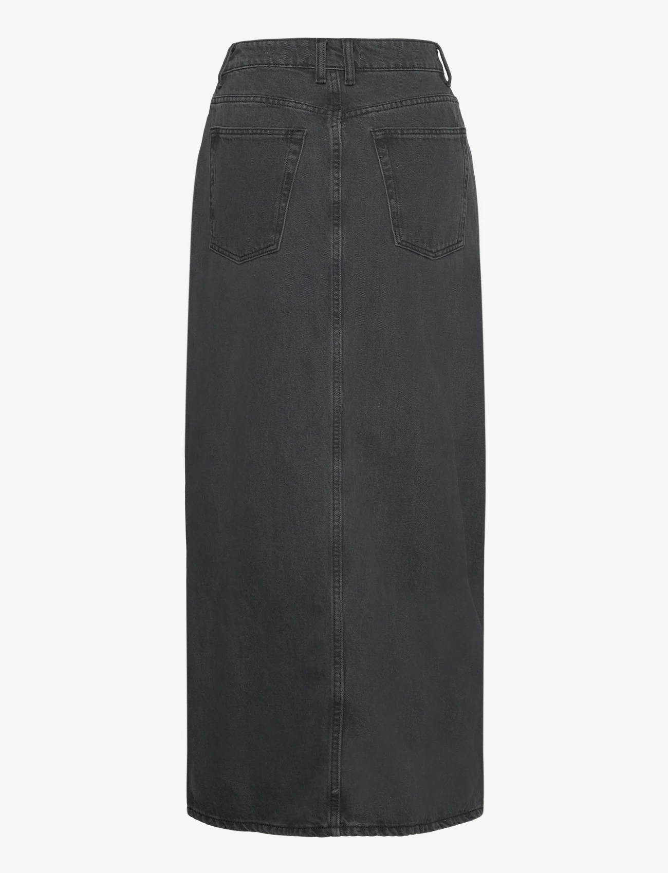 Mango - Slit denim skirt - laveste priser - open grey - 1