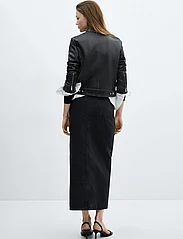 Mango - Slit denim skirt - jeanskjolar - open grey - 3