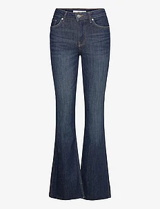 Medium-rise flared jeans, Mango