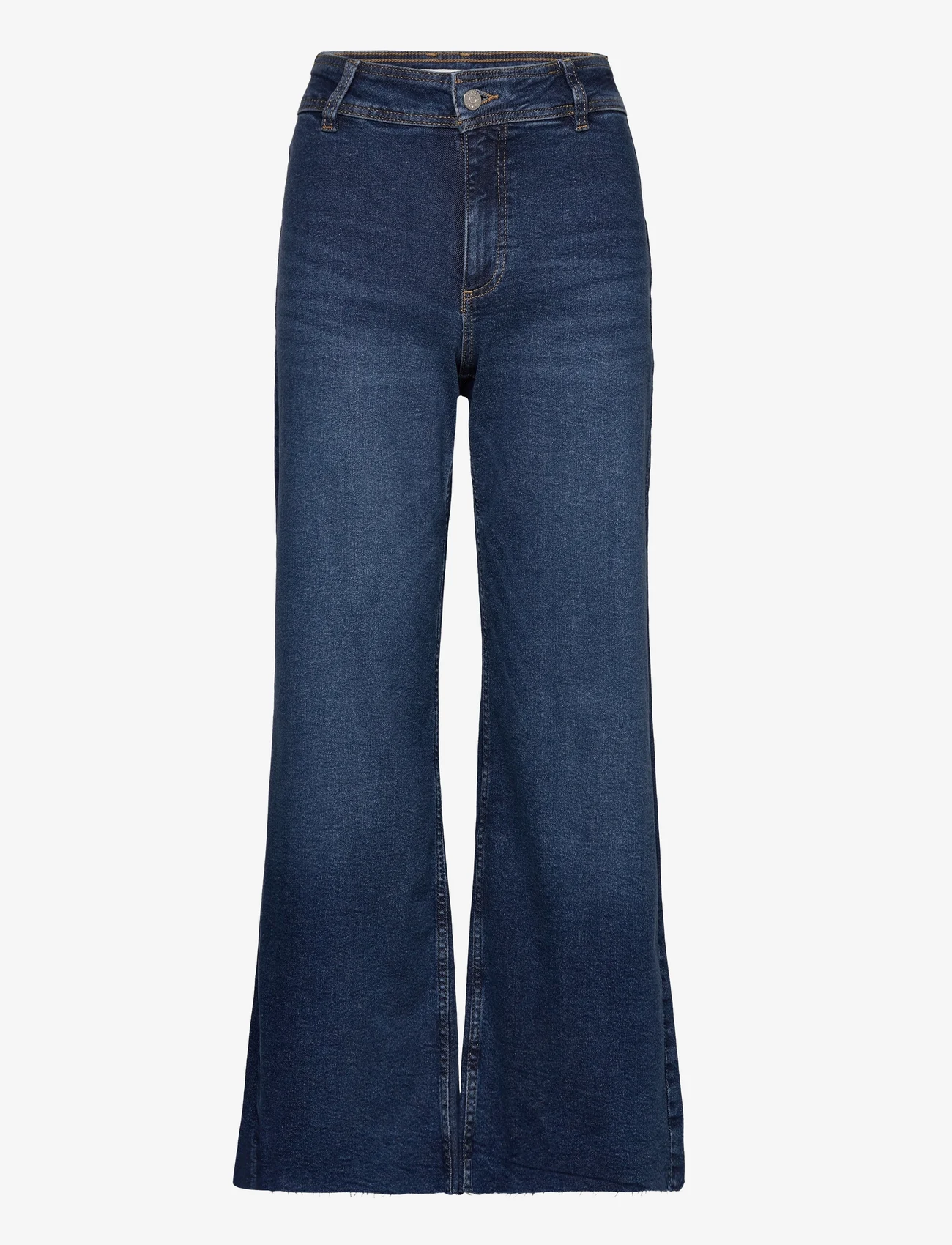 Mango - Jeans culotte high waist - laveste priser - open blue - 0