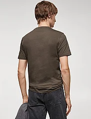 Mango - Stretch cotton T-shirt - de laveste prisene - dark green - 3