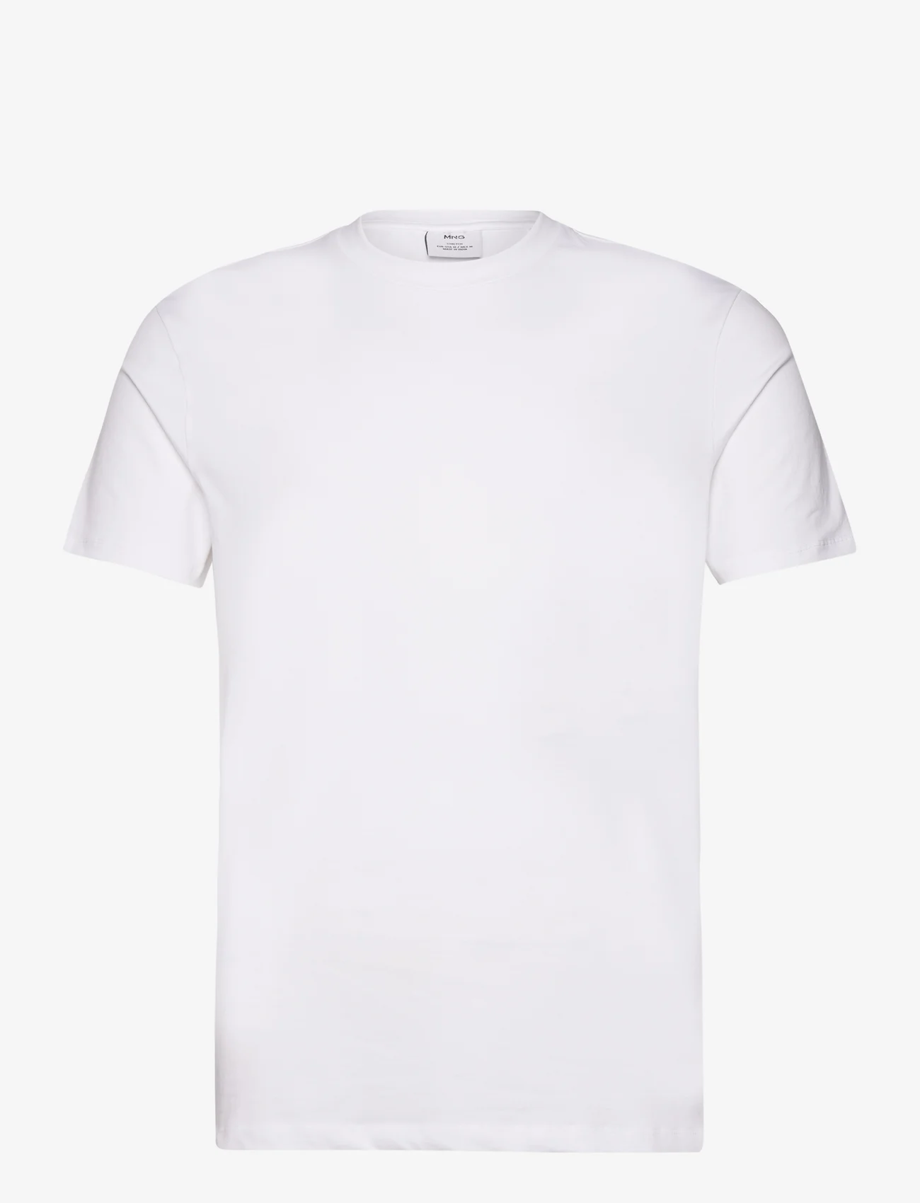 Mango - Stretch cotton T-shirt - lägsta priserna - white - 0