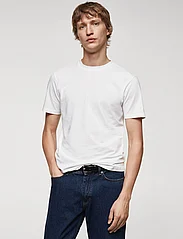 Mango - Stretch cotton T-shirt - lägsta priserna - white - 2