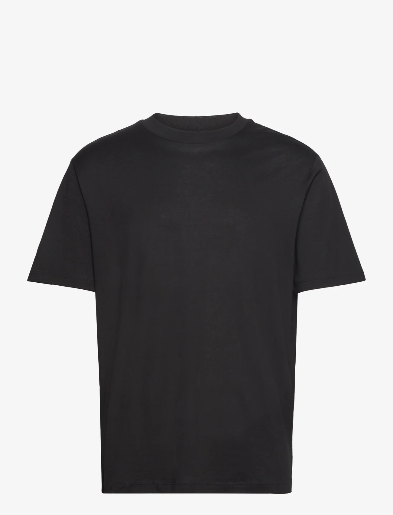 Mango - Mercerized slim fit T-shirt - lägsta priserna - black - 0