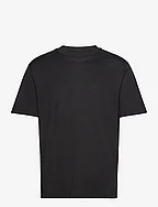 Mercerized slim fit T-shirt - BLACK