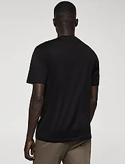 Mango - Mercerized slim fit T-shirt - laveste priser - black - 3
