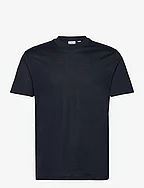 Mercerized slim fit T-shirt - NAVY