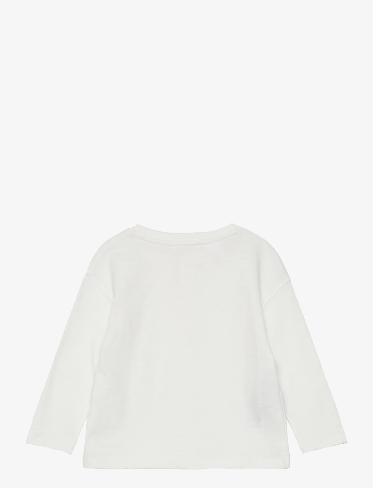 Mango - Long sleeve cotton t-shirt - langermede t-skjorter - natural white - 1