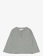 Long sleeve cotton t-shirt - TURQUOISE - AQUA