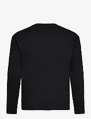 Mango - Long sleeve cotton t-shirt - långärmade t-shirts - black - 1