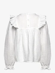 Mango - Ruffled plumeti blouse - gode sommertilbud - natural white - 1