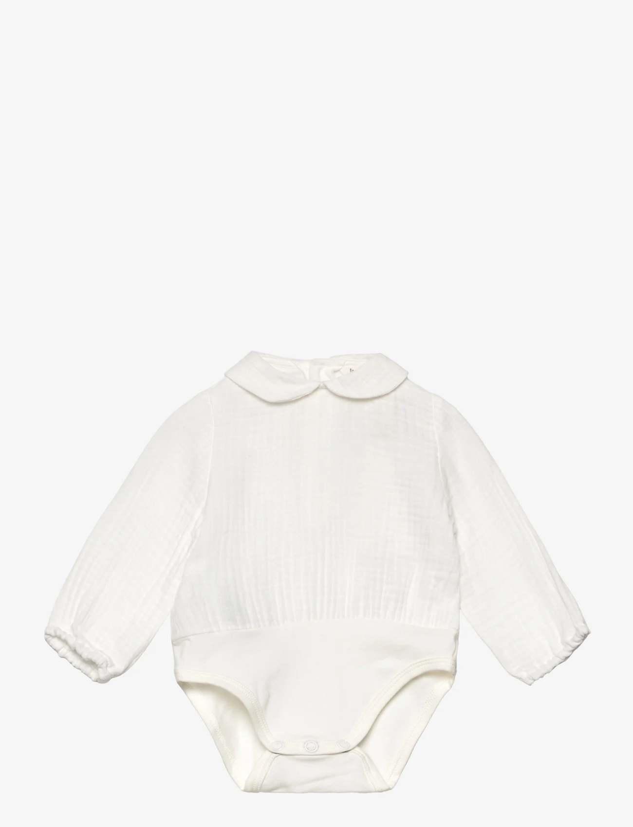 Mango - Cotton bodysuit blouse - de laveste prisene - natural white - 0