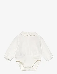 Mango - Cotton bodysuit blouse - alhaisimmat hinnat - natural white - 0
