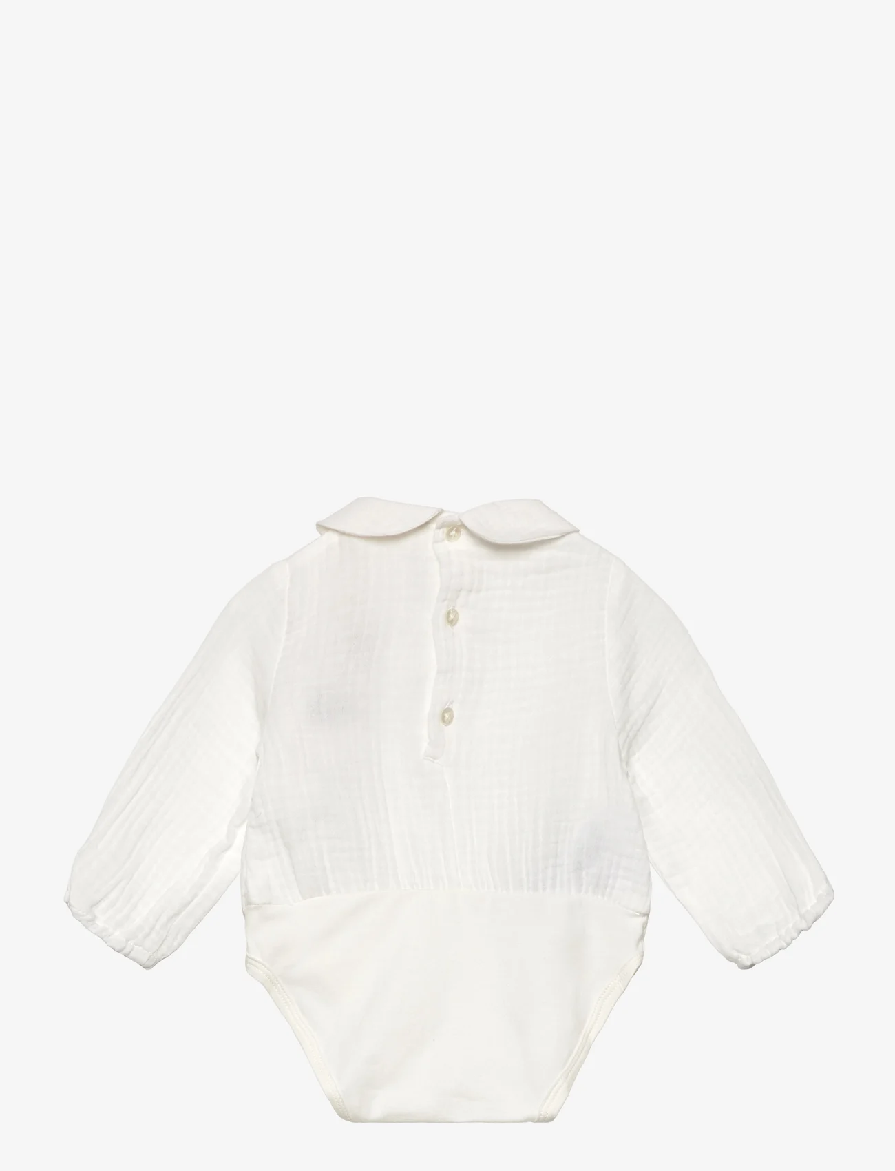 Mango - Cotton bodysuit blouse - alhaisimmat hinnat - natural white - 1