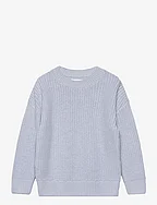 Reverse knit sweater - LT-PASTEL BLUE